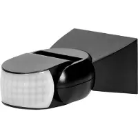 ORNO Détecteur de mouvement OR-CR-254/B, angle de détection 180°/360°, 2 capteurs, 1200 W, IP65, réglage de l'intensité lumineuse, orientation verticale et horizontale, noir