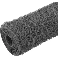 vidaXL Clôture en fil de fer acier avec revêtement PVC 25x0,75 m Gris