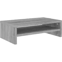vidaXL Support d'écran Gris Sonoma 42x24x13 cm Bois composite