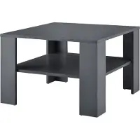 En.casa Table basse gris foncé Table d'appoint Table de salon Table de salon Meubles []