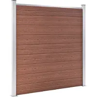 vidaXL Clôture de jardin WPC 526x186 cm Marron