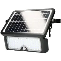 EDM 1150 Lumen Apply With Presence Sensor And Solar Panel 10w Noir