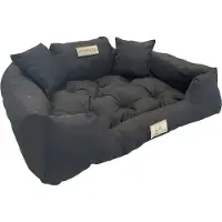 AIO Factory Lit pour chien Lit pour chat 55 x 45 Noir Kingdog taille S