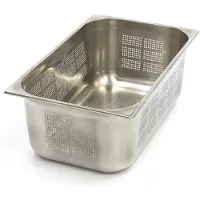 Maxima - Récipients Gastro Gastronorm - 1/1 GN - 20 cm Profond - Acier inoxydable - Perforé