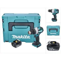 Makita DHP 489 M1J Perceuse-visseuse à percussion sans fil 18 V 73 Nm Brushless + 1x batterie 4,0 Ah + Makpac - sans chargeur