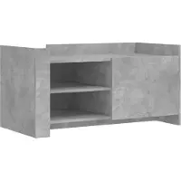 vidaXL Table basse gris béton 100x50x50 cm Bois composite