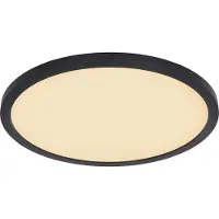 Globo Plafonnier plastique noir, LED