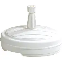 Eda Plastiques EDA 010703 BL EDA Pied de parasol, plastique, rond, 430 mm, blanc
