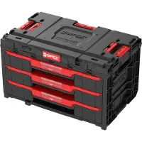 Qbrick System ONE Drawer 3 Toolbox 2.0 Boîte à outils 587 x 380 x 340 mm 27 l avec trois tiroirs
