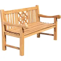 CLP Banc d'extérieur en teck Florida | Couleur : teck | Dimensions : 200 cm