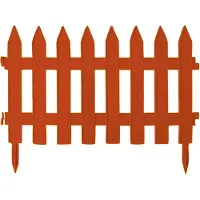Prosperplast 3,5m CLÔTURE D'ORNEMENT hauteur 40cm brun terra Clôture de jardin Clôture de frise