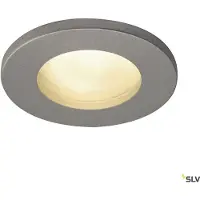 SLV Dolix Out luminaire encastré IP65 GU10 230V gris argenté rond
