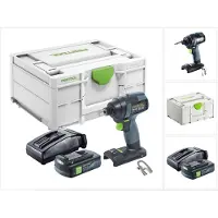Festool TID 18-Basic Visseuse à choc sans fil 18 V 180 Nm 1/4" + 1x batterie 3,0 Ah + chargeur + Systainer