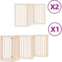 vidaXL 12 pcs. porte pour chien Pliable 600 cm bois de peuplier