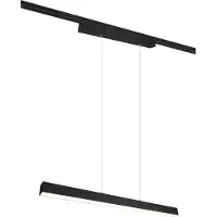 TRIO Luminaires - Suspension DUOLINE BHT 90 x 180 x 5 cm, noir