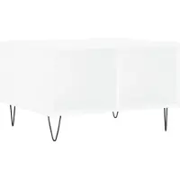 vidaXL Table basse blanche 60x50x36,5 cm Bois composite