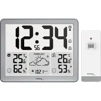 Technoline WS6780 Station météo | Réception radio DCF77 | Prévisions météo | Affichage confort pour l'intérieur et l'extérieur | Alarme de gel