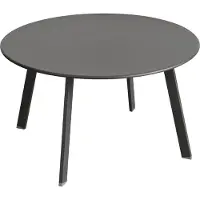 Hespéride Saona Table d'appoint de jardin ronde, 70 x 40 cm - Graphite