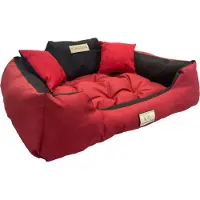 AIO Factory Grand lit pour chien et chat 100 x 75 Rouge - Kingdog taille L