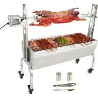 Vevor Rôtissoire à agneau Rôtissoire à cochon de lait Rôtissoire rotative 50 W 41 g Broche rotative pour barbecue Rôtissoire