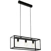 Eglo Lampe à suspendre Charterhouse Noir 49393