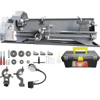 Vevor Tour à métaux Tour à métaux d'établi 211x750mm 50-2500 tr/min