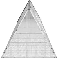 vidaXL Cage à lapins anthracite 504,5x80,5x71 cm Acier galvanisé