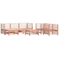 vidaXL Ensemble de salon de jardin 7 pièces bois massif douglas