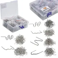 Rosfix Clips en Plastique, 6 Types, 600 Pièces dans une Boîte en Plastique