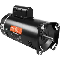 Vevor Moteur de pompe de piscine 2 CV, cadre 56Y, 230V (7,8 ampères) 3450 tr/min, 60Hz, facteur de service 1,3, condensateur 50F/250V, rotation à gauche bride carrée Moteur de rechange