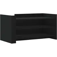 vidaXL Table basse noire 100x50x50 cm bois composite