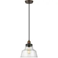 Elstead Lighting Suspension Baskin, laiton vieilli, 1xE27x60W, verre, dimensions : 209 x 25,4 x 25,4 cm, IP20, Feiss
