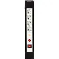 Nedis Steckerleiste Überspannungssch 4Wege TypF 16A 3500W 3m sw-ws EXS430SPF1PRO
