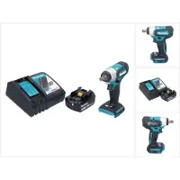 Makita DTW 181 RF Clé à choc sans fil 18 V 210 Nm 1/2" Brushless + 2x batterie 3,0 Ah + chargeur
