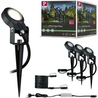 Paulmann Plug & Shine LED Projecteur de jardin Sting Set de base