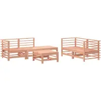 vidaXL Ensemble salon de jardin 6 pièces bois massif douglas