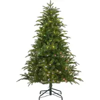 Black Box Trees Smart Lighting Nestow Arbre de Noël artificiel - H155 x Ø107 cm - Vert