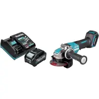 Makita GA 047 GM101 Meuleuse d'angle sans fil 40 V max. 125 mm X-LOCK Brushless + 1x batterie 4,0 Ah + chargeur