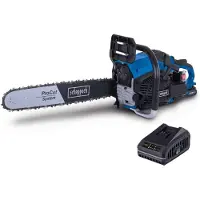 Scheppach Tronçonneuse à essence PCS56E avec démarrage électrique - 51 cm - 56 cm³ -