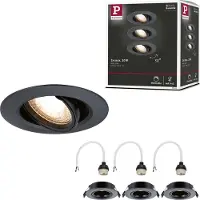 Paulmann Lampe à encastrer, set de 3, orientable