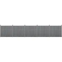 Neu.holz Clôture de jardin WPC Protection visuelle Protection contre le vent Clôture à lamelles 932x185cm Gris []