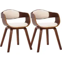 CLP lot de 2 chaises Kingston en similicuir