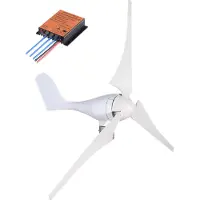 Vevor Éolienne , kit générateur d'éolienne 400 W 12 V, régulateur de charge 3 pales, générateur d'éolienne, générateur d'éolienne pour complément d'électricité