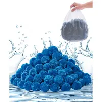 Vevor Boules de filtration pour piscine, 0,7 kg de boules de filtration remplacent le sable de filtration de piscine, réutilisable, polyester bleu, convient pour les piscines, piscines hors sol