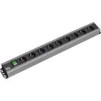 Bachmann HANDWERKER Steckdosenleiste, 9-fach, mit Schalter (300.004)