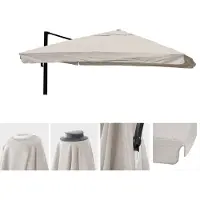 Mendler Toile de rechange pour parasol -A96 3,5x3,5m