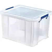 BANKERS BOX Fellowes7730801 Fellowes Boîte de rangement ProStore, 36 litres, transparent