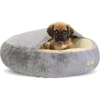 AIO Factory Lit pour chien FLUFFY 60 cm gris clair
