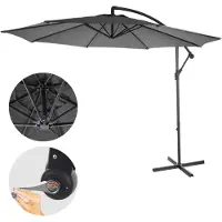 Mendler Parasol déporté Terni Ø 3m inclinable