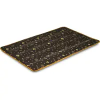 AIO Factory Tapis de lit pour chien 80x60 cm imperméable os doré